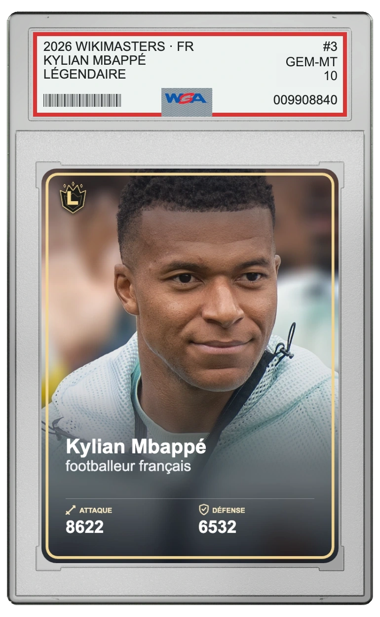 Kylian Mbappé dans son boîtier WGA